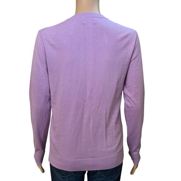 J Crew Classic Cardigan Medium Button Down Preppy Classic Minimalist Cotton - Picture 5 of 10